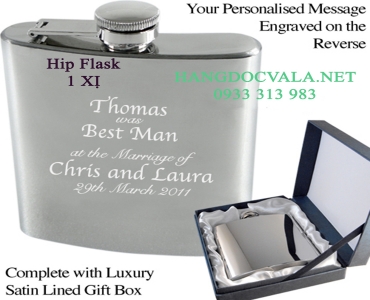 Bình rượu Hip Flask 8 oz (247ml # 1 xị)